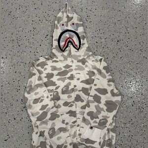BAPE white hoodie